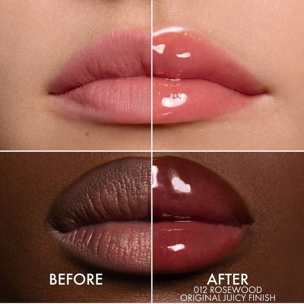 Dior Glow Oil Hydrating High-Shine Gloss in Shade 012 Rosewood-Juicy Finish